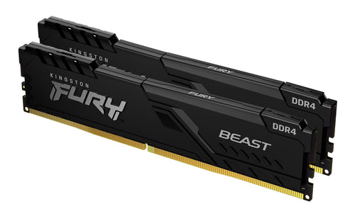 Kingston Technology FURY 16GB 3200MT/s DDR4 CL16 DIMM (Kit of 2) Beast Black Kingston Technology FURY 16GB 3200MT/s DDR4 CL16 DIMM (Kit of 2) Beast Black